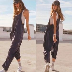 Free People Charcoal Jumpsuit